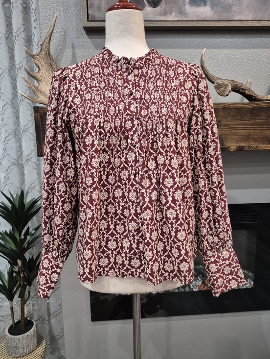 Sonmer Tops - SONMER Women's Blouse Long-Sleeve Mock Neck Blouse Size Medium